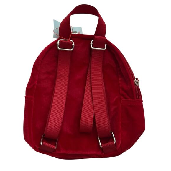 Cat & Jack Girls' Quilted Velvet 10" Mini Backpack New With Tags - Picture 4 of 4